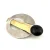 PJP Sterling Silver & Gold-Filled Onyx Geometric Art Deco Brooch
