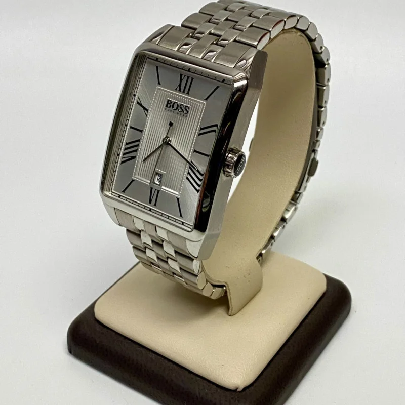 Vintage Hugo Boss Rectangular Silver Dial Quartz