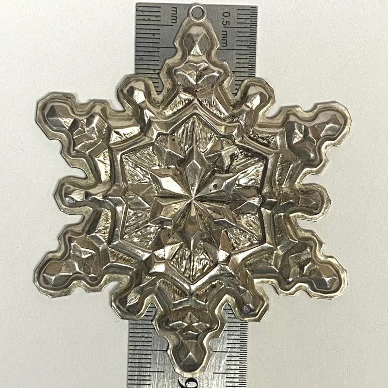 1971 Gorham Sterling Silver Christmas Snowflake Ornament !!! 20.4 grams