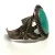 Vintage Cuff Bracelet Bell Sterling with Turquoise