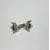Sterling Silver Cross Diamond &  Black Diamond Woman's Earrings