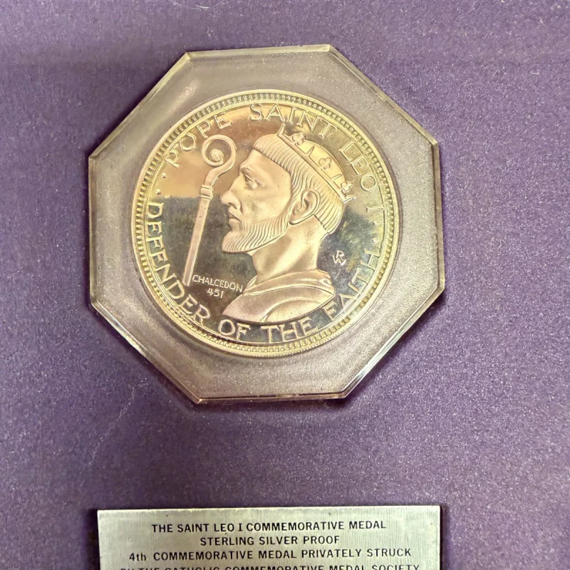 Catholic Commemorative Medal Society 6-Piece Sterling Silver Proof Popes Set