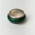 Vintage Rare Silver Banded Green Jade Eternity Band Ring, sz 6.0