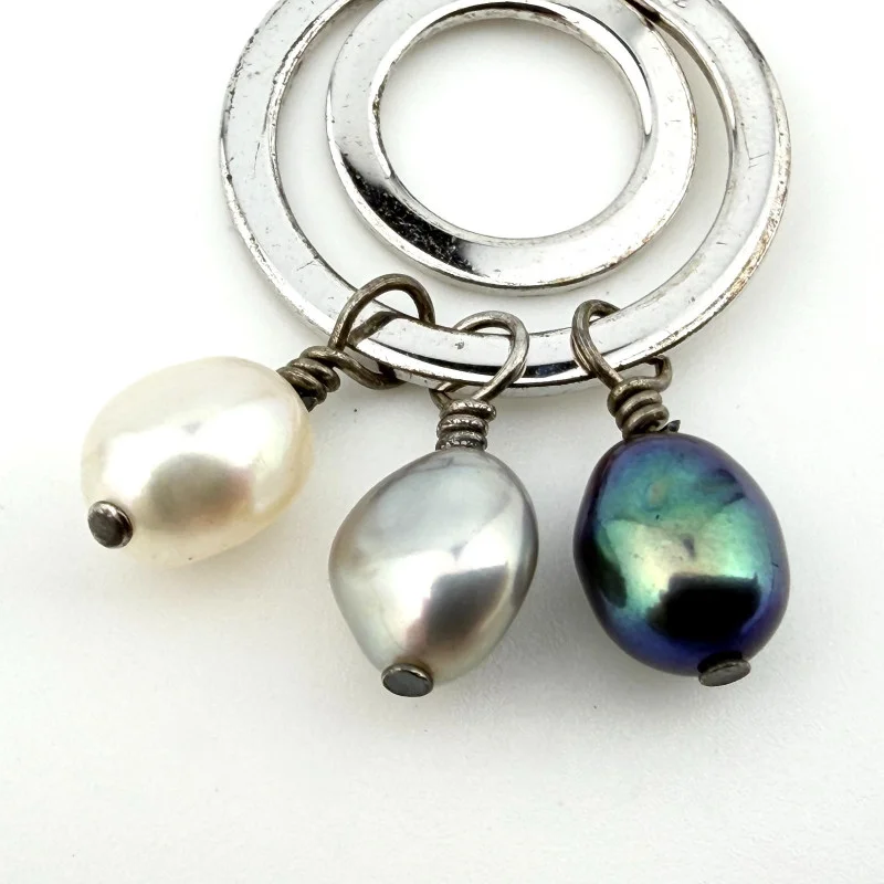 Tiffany & Co Iridesse pearl FWP circle drop earrings