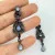 Nicky Butler India Sterling Silver 925 Moonstone & Garnet Dangle Earrings