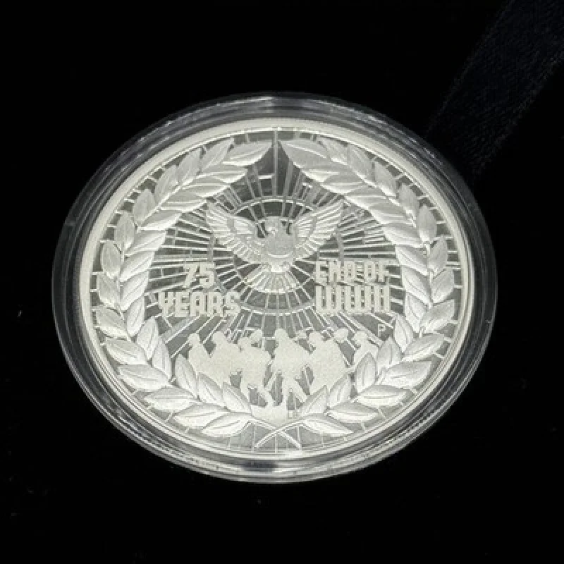 2020 Perth Mint End of WWII 75th Anniversary 1oz .9999 Silver Proof Coin OGP COA