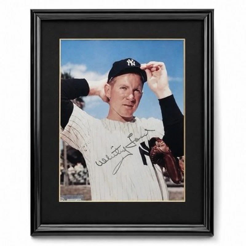 Whitey Ford Signed Framed 8x10 Photo Auto COA New York Yankees HOF Autograph