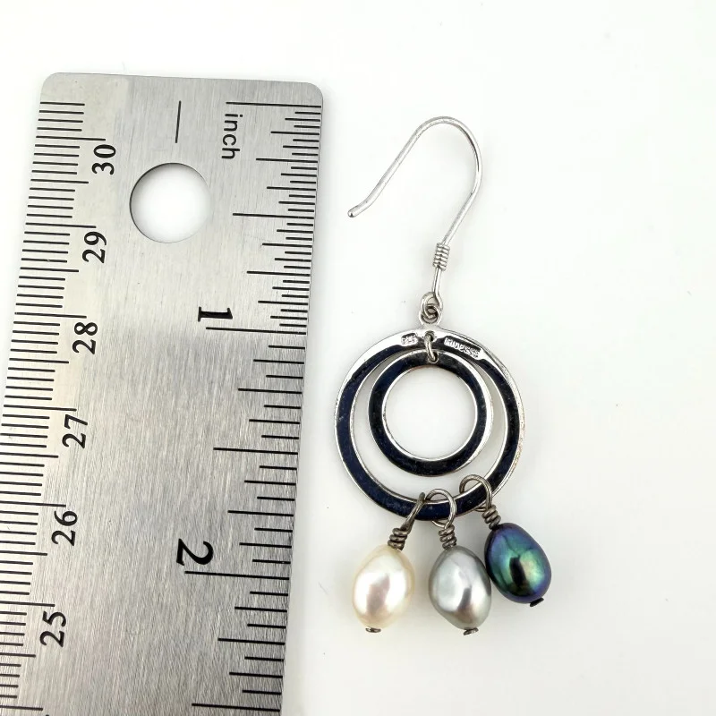 Tiffany & Co Iridesse pearl FWP circle drop earrings