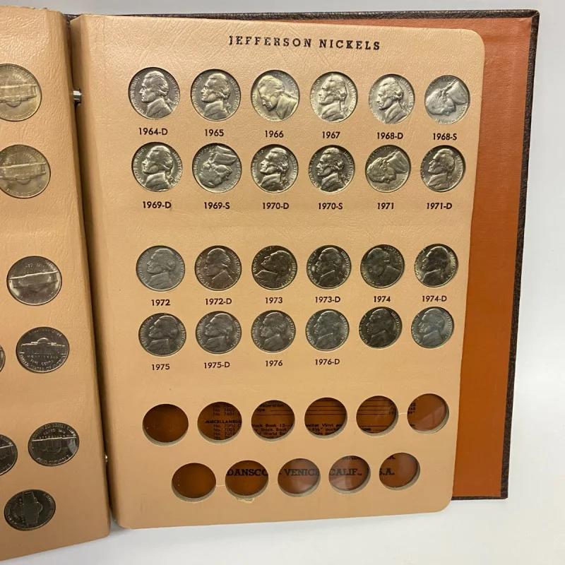 Dansco Album 7113 Jefferson Nickels 1938-1976 Coin Collectors, 94 coins