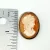 Vintage Handmade Silver Convertible Brooch Pendant Shell Cameo Lady Portrait