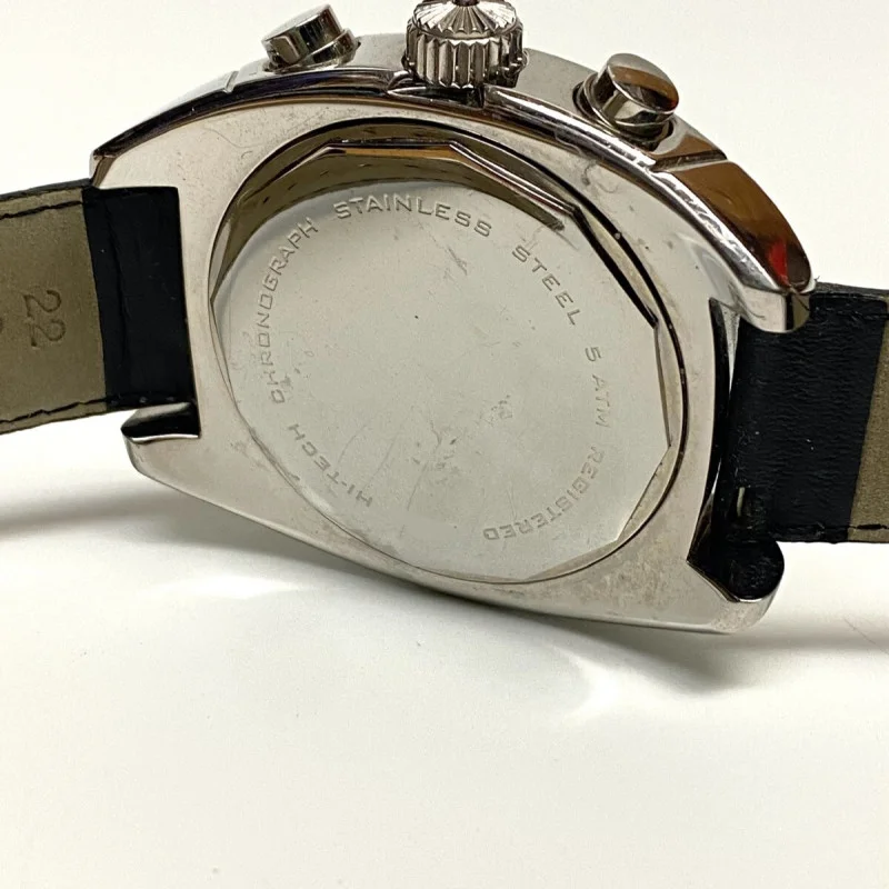 Locman Stainless Steel 2.5 ct White Round Cut Black Dial With Black Band Watch