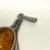 Silver Vintage Real Amber Modernist Pendant