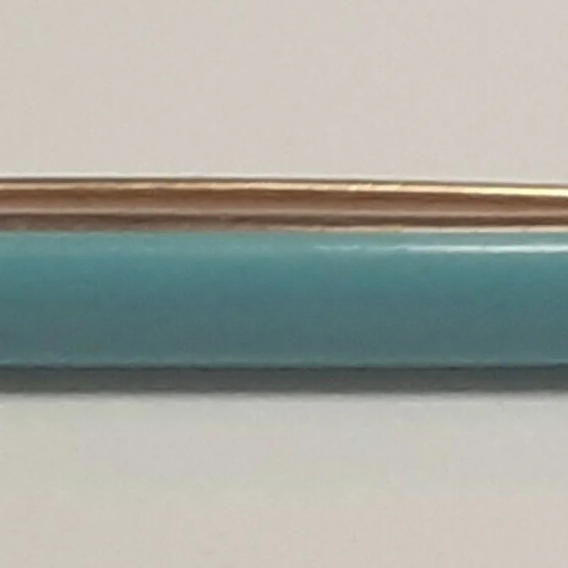 Vintage 14K  Turquise Brooch Pin 