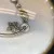 Judith Ripka Silver 925 CZ Charms Bracelet Size 7.5” Long, 7 pieces, Pouch, Box
