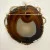 Brooch/Pendant Agate in 14 Kt Yellow Gold