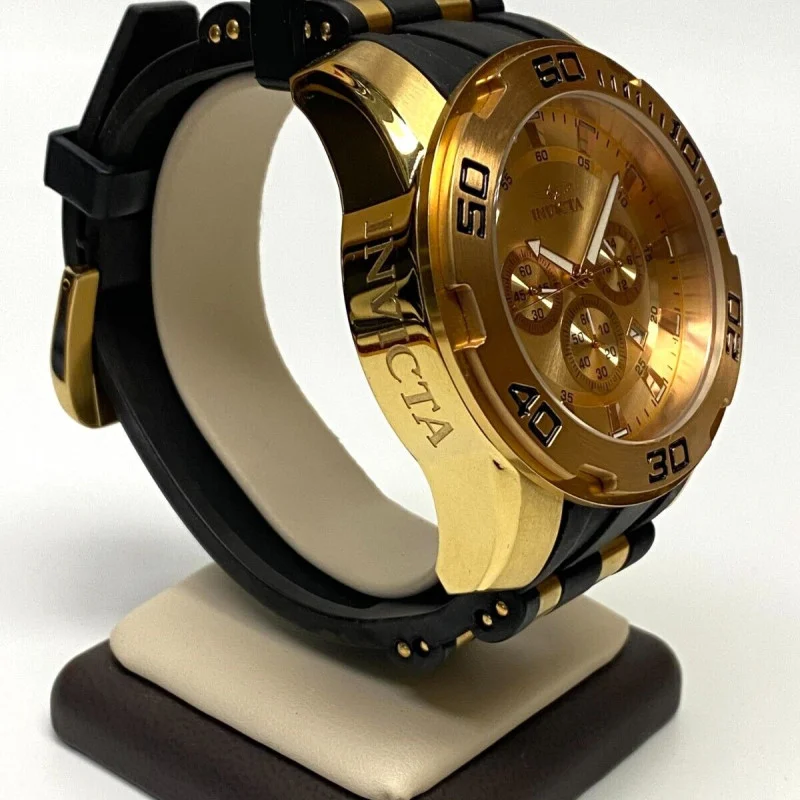 Invicta Pro Diver Men 50 mm Gold Stainless Steel Case