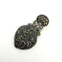 Vintage Judith Jack Sterling Silver Marcasite Heart Pendant - JJ Hallmark