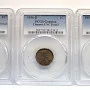 A lot of 3 set Lincoln 1c PCGS 1955.D,1956.D, 1957.D