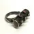 Vintage Ruby & Sterling Silver Cocktail Ring