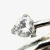 925 Sterling Silver Spiral Wrap Ring, 2 Triangular Cubic Zirconia Stones Size 5
