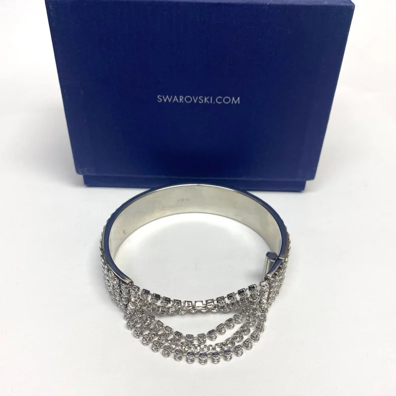 SWAROVSKI Ladies Fit White Stainless Steel Bangle
