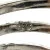 925 Sterling Silver Spiral Wrap Ring, 2 Triangular Cubic Zirconia Stones Size 5
