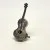 Rare Antique Sterling Silver Miniature Scroll Guitar Pill Box Dove Doll House