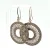 925 Sterling Silver PTI India Dangle Earrings Open-Circle Mandala Style