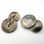 Silver Cufflinks Made From Netherlands Coins 25 & 10 Cents 1926-1945 Years