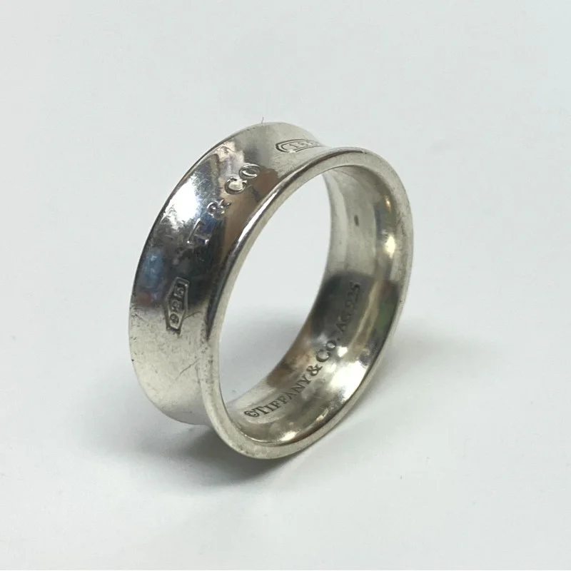 Tiffany & Co. 1837 Wide Ring in Sterling Silver Concave Band - Size 7.5