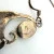 Vintage Sterling Silver Scroll Leaf Dangle Earrings with Black Onyx