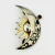 Sterling with Gold Wash Pin - Sun, Quart Moon & Stars with Garnet