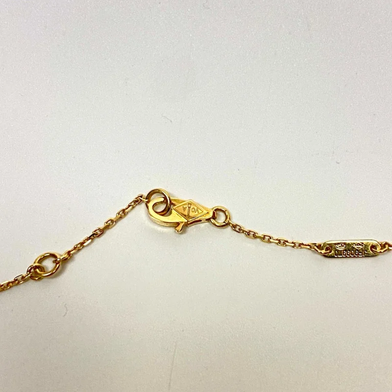 Van Cleef & Arpels Sweet Alhambra Necklace 18k Yellow Gold Mother of Pearl