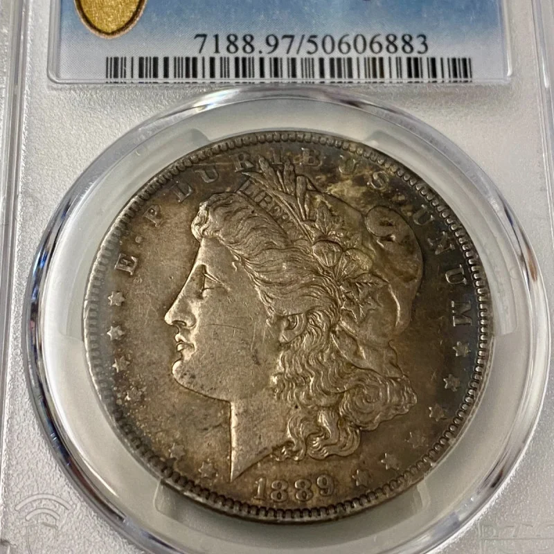1889 $1 Morgan Silver Dollar PCGS Genuine AU Details