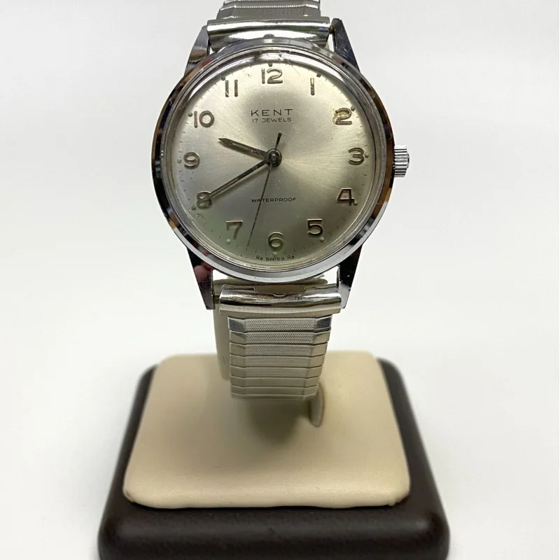 VINTAGE KENT 17JEWELS WATER PROOF SWISS WATCH 36mm
