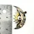Sterling with Gold Wash Pin - Sun, Quart Moon & Stars with Garnet