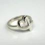 Tiffany & Co. Paloma Picasso Loving Heart Sterling Silver Ring - Size 9,75