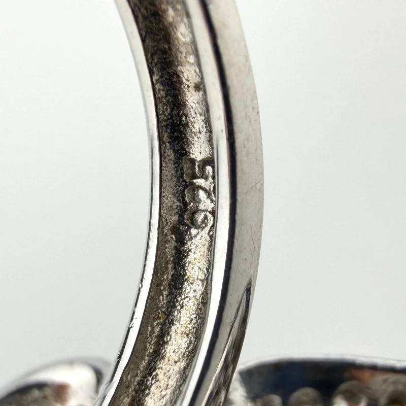 Gorgeous Sterling Silver 925 Butterfly Ring with Pave CZ Stones, Size 6