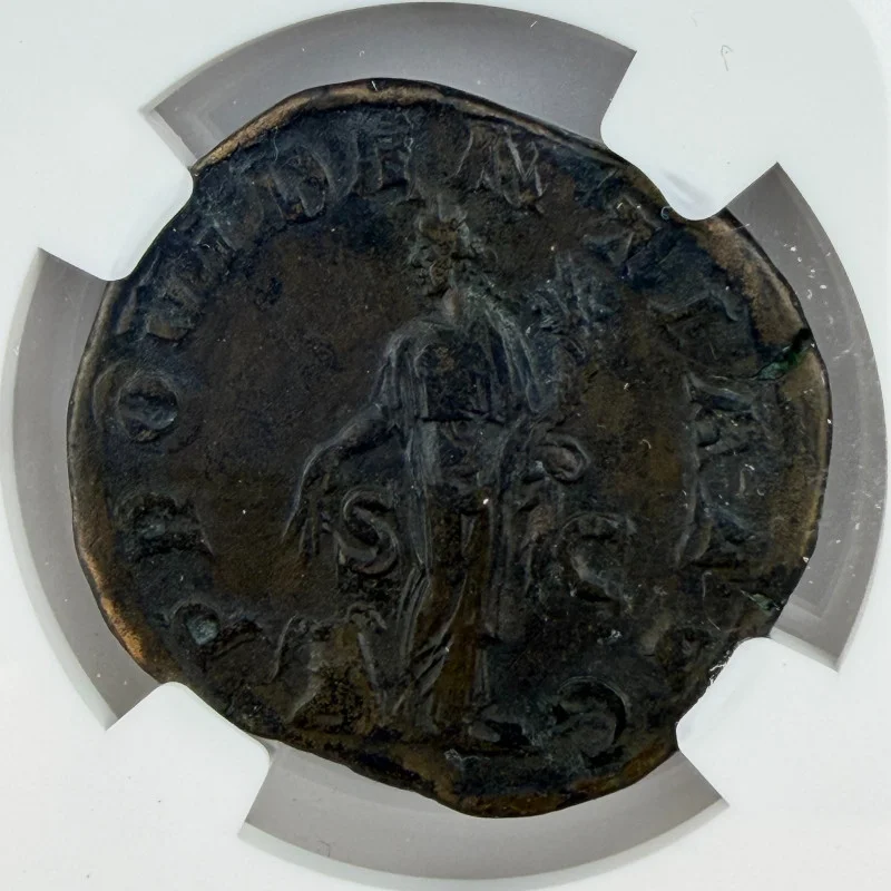 ROMAN EMPIRE Severus Alexander (AD 222-235) AE Sestertius – NGC VF