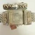Rare Swiss .935 Sterling Silver Hidden Secret Watch Bracelet Gold Plated Vintage