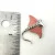 Vintage Shields Sterling Silver Pink Enamel Stingray / Manta Ray Pendant with CZ