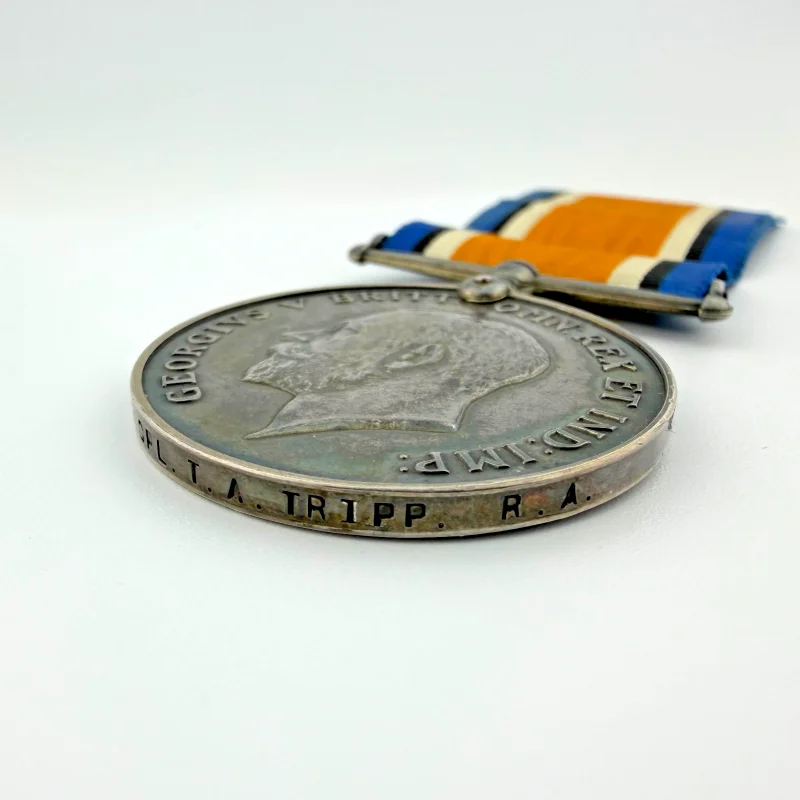 GEORGIVS V BRITT. OMN REX ET IND IMP WWI BRITISH WAR SILVER MEDAL 1914-1918
