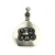 Vintage Israel Sterling Silver Perfume Bottle Pendant with Screw on Top