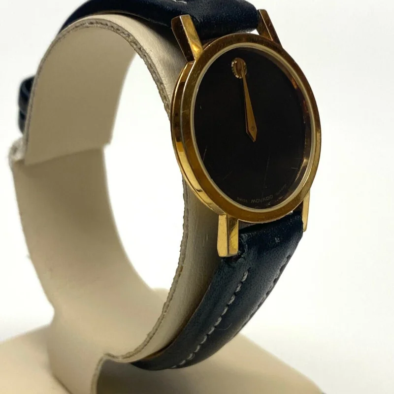 Movado 87.A1.832 Ladies Gold Tone Black Museum Dial Ladies Watch