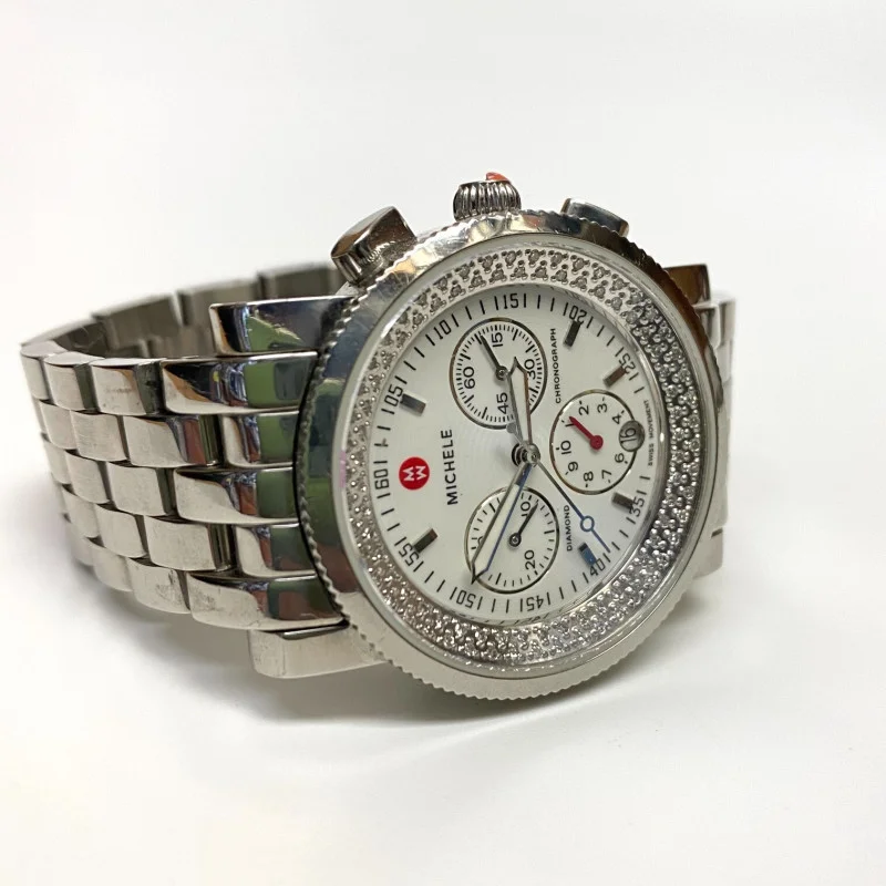 MICHELE MW01 Women's 96 Diamonds 0.46 CT TW Chronograph Watch