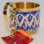 Russian silver 925 & 24k Gold Plated, Tea Cup Holder Enamel Filligree