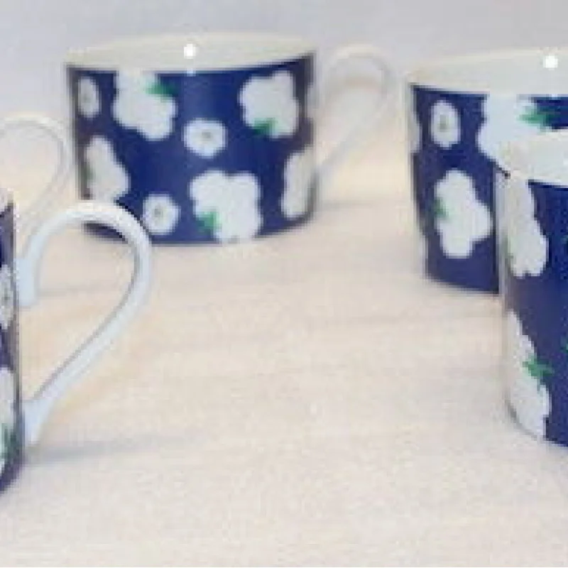 Tiffany & Co Nichimen's 100th Anniv. Porcelain Cup & Saucer 10 Piece Set & BOX