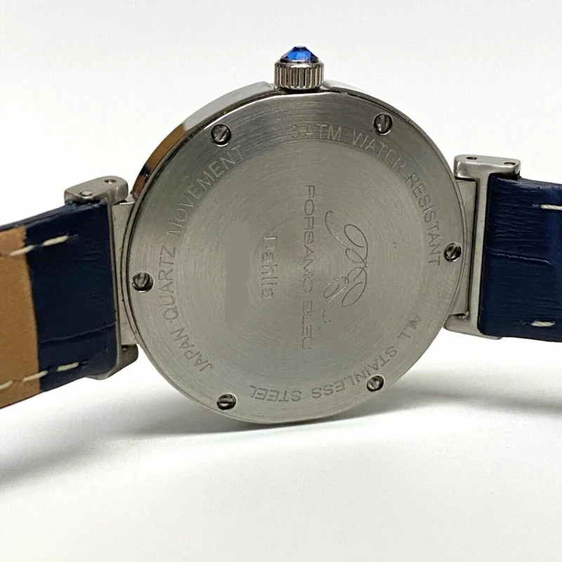 Porsamo Bleu Dahlia Leather Strap Watch, 34 mm