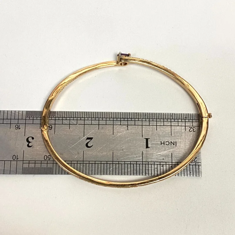 PAJ Gold Plated Amethyst Bangle Bracelet, BB CHINA