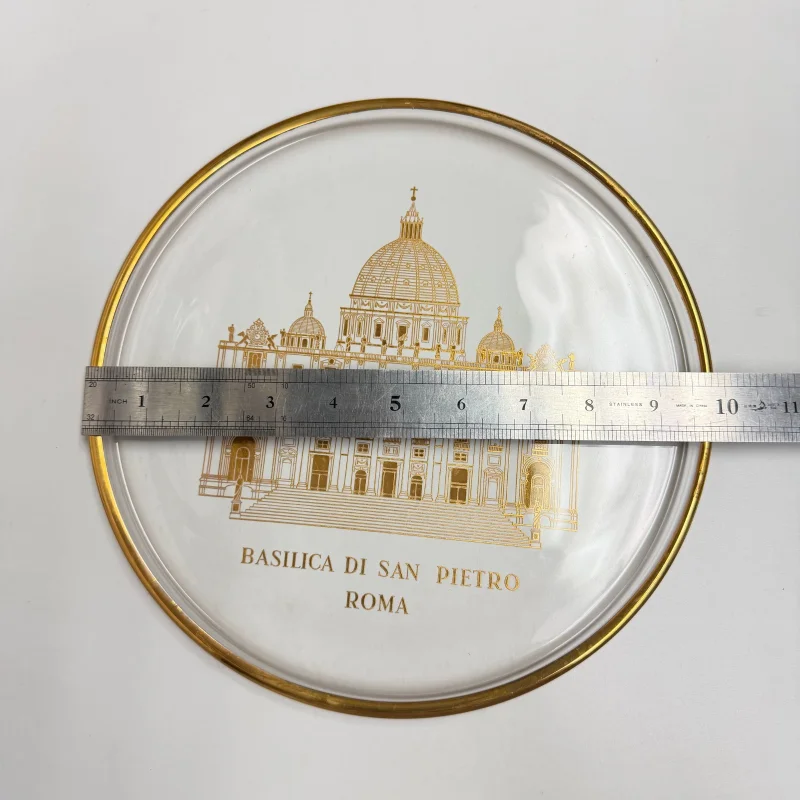 Vintage Orrefors Crystal Sweden Basilica di San Pietro Limited Edition Plate